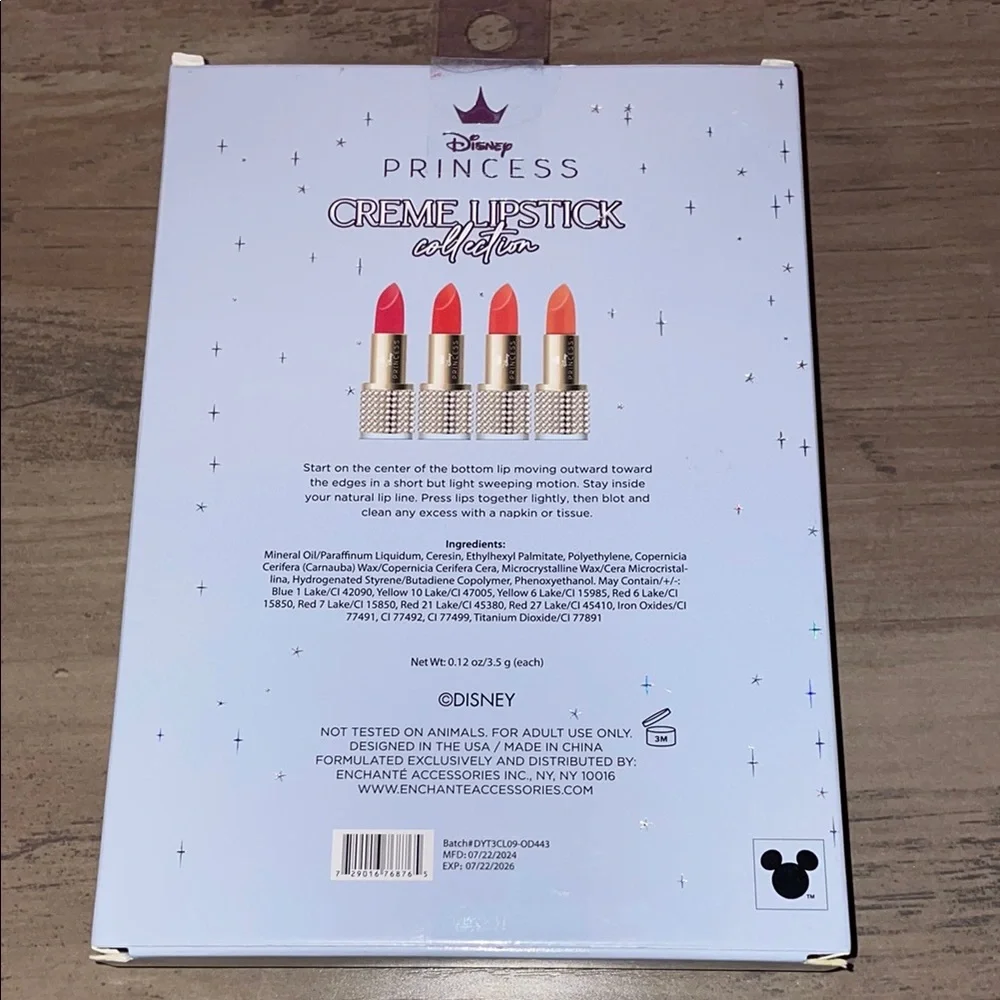 Disney Princess Cinderella Lipstick Collection